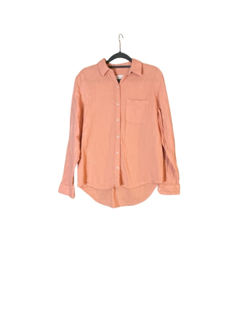 Universal thread button up coral size xs